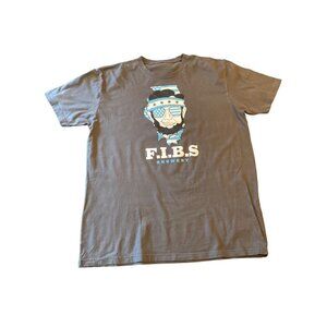FIBS Brewery Land of Drincoln Des Plains Illinois Gray T Shirt Size X Large